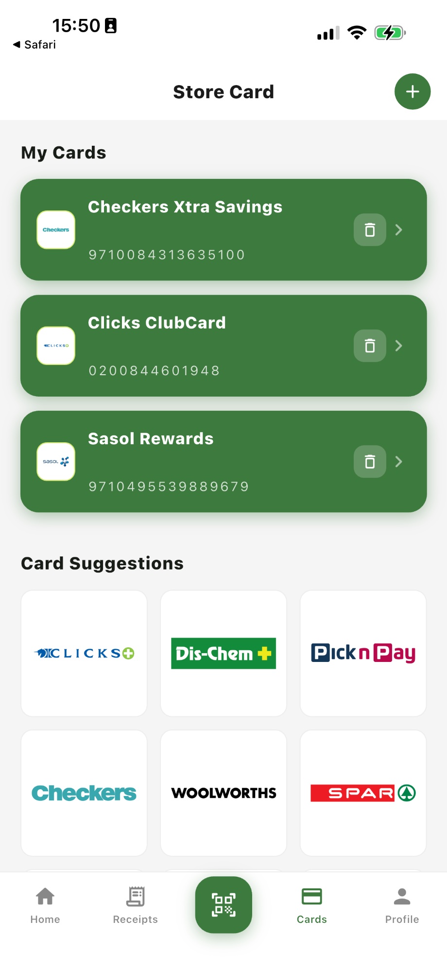 Store Cards