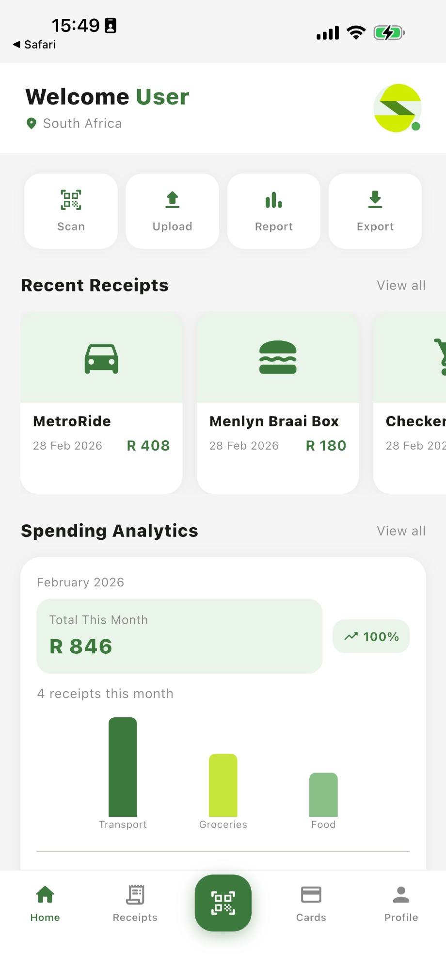 Home Dashboard